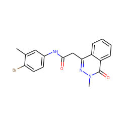 Cc1cc(NC(=O)Cc2nn(C)c(=O)c3ccccc23)ccc1Br ZINC000002922845