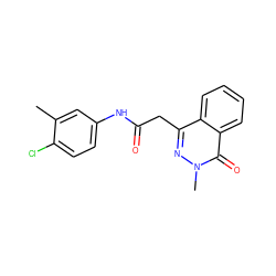 Cc1cc(NC(=O)Cc2nn(C)c(=O)c3ccccc23)ccc1Cl ZINC000095595157