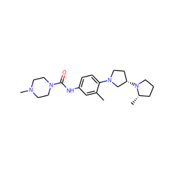 Cc1cc(NC(=O)N2CCN(C)CC2)ccc1N1CC[C@H](N2CCC[C@@H]2C)C1 ZINC000059260769