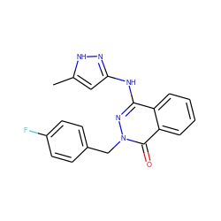 Cc1cc(Nc2nn(Cc3ccc(F)cc3)c(=O)c3ccccc23)n[nH]1 ZINC000034600180