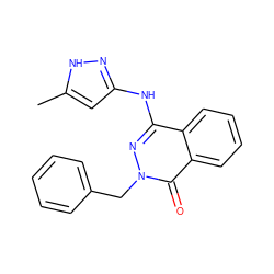 Cc1cc(Nc2nn(Cc3ccccc3)c(=O)c3ccccc23)n[nH]1 ZINC000035876014