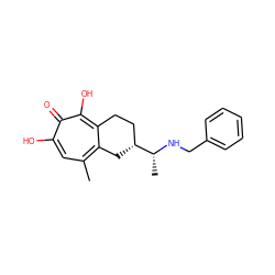 Cc1cc(O)c(=O)c(O)c2c1C[C@@H]([C@@H](C)NCc1ccccc1)CC2 ZINC000072107390