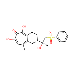 Cc1cc(O)c(=O)c(O)c2c1C[C@@H]([C@](C)(O)CS(=O)(=O)c1ccccc1)CC2 ZINC000072107621