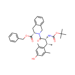 Cc1cc(O)cc(C)c1[C@@H](C)[C@@H](NC(=O)OC(C)(C)C)C(=O)N1Cc2ccccc2C[C@H]1C(=O)OCc1ccccc1 ZINC000026828996