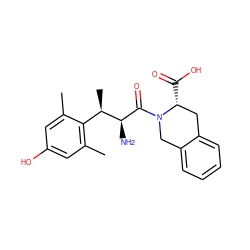 Cc1cc(O)cc(C)c1[C@@H](C)[C@H](N)C(=O)N1Cc2ccccc2C[C@H]1C(=O)O ZINC000026829563