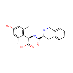 Cc1cc(O)cc(C)c1[C@@H](NC(=O)[C@@H]1Cc2ccccc2CN1)C(=O)O ZINC000029332257