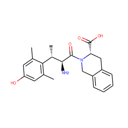 Cc1cc(O)cc(C)c1[C@H](C)[C@H](N)C(=O)N1Cc2ccccc2C[C@H]1C(=O)O ZINC000026819314