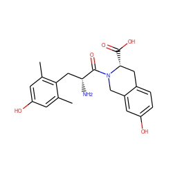 Cc1cc(O)cc(C)c1C[C@@H](N)C(=O)N1Cc2cc(O)ccc2C[C@H]1C(=O)O ZINC000029407803