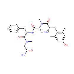 Cc1cc(O)cc(C)c1C[C@H](N)C(=O)N(C)[C@H](C)C(=O)N[C@@H](Cc1ccccc1)C(=O)N(C)CC(N)=O ZINC000095574127