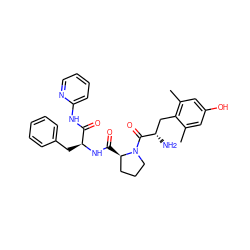 Cc1cc(O)cc(C)c1C[C@H](N)C(=O)N1CCC[C@H]1C(=O)N[C@@H](Cc1ccccc1)C(=O)Nc1ccccn1 ZINC000027108060