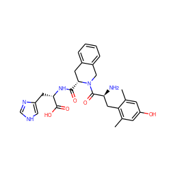 Cc1cc(O)cc(C)c1C[C@H](N)C(=O)N1Cc2ccccc2C[C@H]1C(=O)N[C@@H](Cc1c[nH]cn1)C(=O)O ZINC000013581436