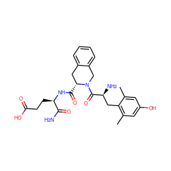 Cc1cc(O)cc(C)c1C[C@H](N)C(=O)N1Cc2ccccc2C[C@H]1C(=O)N[C@H](CCC(=O)O)C(N)=O ZINC000013581422