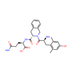 Cc1cc(O)cc(C)c1C[C@H](N)C(=O)N1Cc2ccccc2C[C@H]1C(=O)N[C@H](CCC(N)=O)C(=O)O ZINC000013581426