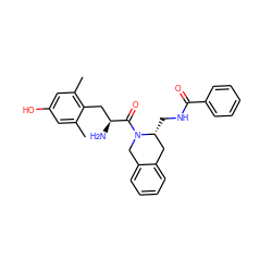 Cc1cc(O)cc(C)c1C[C@H](N)C(=O)N1Cc2ccccc2C[C@H]1CNC(=O)c1ccccc1 ZINC000013863375