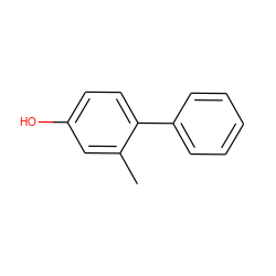 Cc1cc(O)ccc1-c1ccccc1 ZINC000013840552