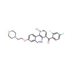 Cc1cc(OCCN2CCOCC2)ccc1-c1c(N)c(C(=O)c2ccc(F)cc2F)cc[n+]1[O-] ZINC000043120469