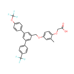 Cc1cc(OCc2cc(-c3ccc(OC(F)(F)F)cc3)cc(-c3ccc(C(F)(F)F)cc3)c2)ccc1OCC(=O)O ZINC000037866906