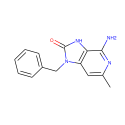 Cc1cc2c([nH]c(=O)n2Cc2ccccc2)c(N)n1 ZINC000068249171