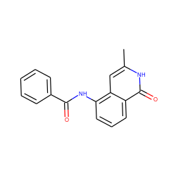 Cc1cc2c(NC(=O)c3ccccc3)cccc2c(=O)[nH]1 ZINC000071315781