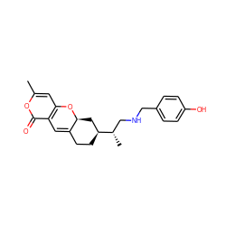 Cc1cc2c(c(=O)o1)C=C1CC[C@H]([C@@H](C)CNCc3ccc(O)cc3)C[C@@H]1O2 ZINC000095553451