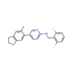 Cc1cc2c(cc1-c1ccc(NCc3c(F)cccc3F)nc1)CCC2 ZINC000207719579