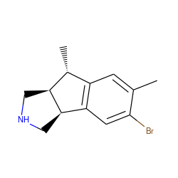 Cc1cc2c(cc1Br)[C@H]1CNC[C@H]1[C@@H]2C ZINC000036270552