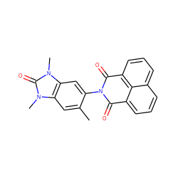 Cc1cc2c(cc1N1C(=O)c3cccc4cccc(c34)C1=O)n(C)c(=O)n2C ZINC001772630376