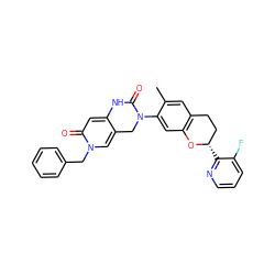 Cc1cc2c(cc1N1Cc3cn(Cc4ccccc4)c(=O)cc3NC1=O)O[C@@H](c1ncccc1F)CC2 ZINC001772644463