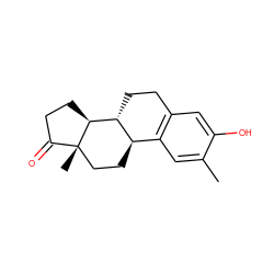 Cc1cc2c(cc1O)CC[C@@H]1[C@@H]2CC[C@]2(C)C(=O)CC[C@@H]12 ZINC000035838149