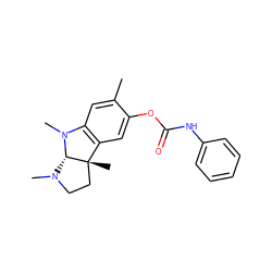 Cc1cc2c(cc1OC(=O)Nc1ccccc1)[C@]1(C)CCN(C)[C@@H]1N2C ZINC000013470200