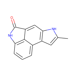 Cc1cc2c(cc3c4c(cccc42)NC3=O)[nH]1 ZINC000028704520