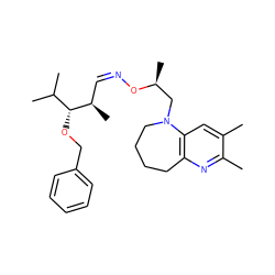 Cc1cc2c(nc1C)CCCCN2C[C@H](C)O/N=C\[C@@H](C)[C@H](OCc1ccccc1)C(C)C ZINC000008035741