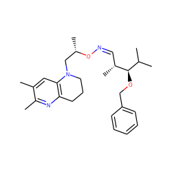 Cc1cc2c(nc1C)CCCN2C[C@H](C)O/N=C\[C@@H](C)[C@H](OCc1ccccc1)C(C)C ZINC000008035742