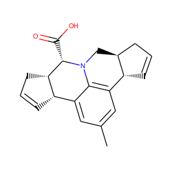 Cc1cc2c3c(c1)[C@@H]1C=CC[C@@H]1[C@H](C(=O)O)N3C[C@H]1CC=C[C@H]21 ZINC000004132294