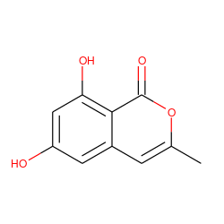 Cc1cc2cc(O)cc(O)c2c(=O)o1 ZINC000006522158