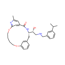 Cc1cc2cc(n1)OCCCCOc1cccc(c1)C[C@@H]([C@H](O)CNCc1cccc(C(C)C)c1)NC2=O ZINC000045339113