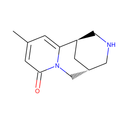 Cc1cc2n(c(=O)c1)C[C@H]1CNC[C@H]2C1 ZINC000101085493