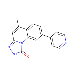 Cc1cc2n[nH]c(=O)n2c2cc(-c3ccncc3)ccc12 ZINC000038527076