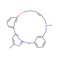 Cc1cc2nc(n1)Nc1cccc(c1)CN(C)C/C=C/CCOc1cccc-2c1 ZINC000073198079
