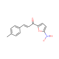 Cc1ccc(/C=C/C(=O)c2ccc([N+](=O)[O-])o2)cc1 ZINC000005380175