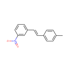 Cc1ccc(/C=C/c2cccc([N+](=O)[O-])c2)cc1 ZINC000034456175