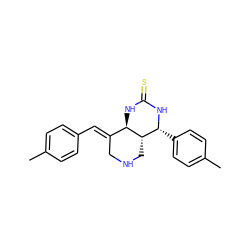 Cc1ccc(/C=C2\CNC[C@@H]3[C@@H]2NC(=S)N[C@@H]3c2ccc(C)cc2)cc1 ZINC000103231017