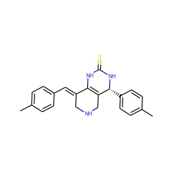 Cc1ccc(/C=C2\CNCC3=C2NC(=S)N[C@@H]3c2ccc(C)cc2)cc1 ZINC000101679935