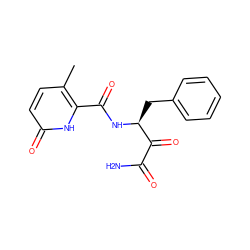 Cc1ccc(=O)[nH]c1C(=O)N[C@@H](Cc1ccccc1)C(=O)C(N)=O ZINC000040421688