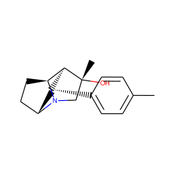 Cc1ccc([C@H]2C[C@H]3CC[C@H]4[C@H]2[C@](C)(O)CN43)cc1 ZINC000100846495