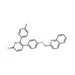 Cc1ccc(-c2[nH]c(=O)ccc2-c2ccc(OCc3ccc4ccccc4n3)cc2)cc1 ZINC000473161062