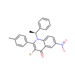 Cc1ccc(-c2c(Br)c(=O)c3cc([N+](=O)[O-])ccc3n2[C@@H](C)c2ccccc2)cc1 ZINC001772657506