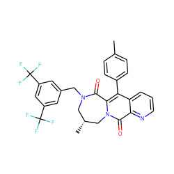 Cc1ccc(-c2c3n(c(=O)c4ncccc24)C[C@H](C)CN(Cc2cc(C(F)(F)F)cc(C(F)(F)F)c2)C3=O)cc1 ZINC000027311472