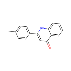 Cc1ccc(-c2cc(=O)c3ccccc3[nH]2)cc1 ZINC000008680054