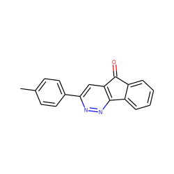 Cc1ccc(-c2cc3c(nn2)-c2ccccc2C3=O)cc1 ZINC000000196662